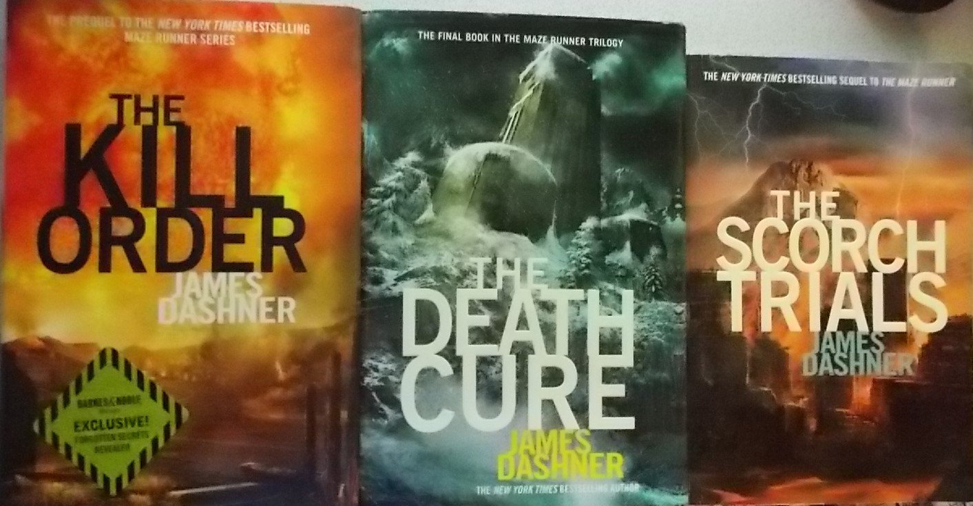 Maze Runner Series The Scorch Trials, The kill Order, The Death Cure by
