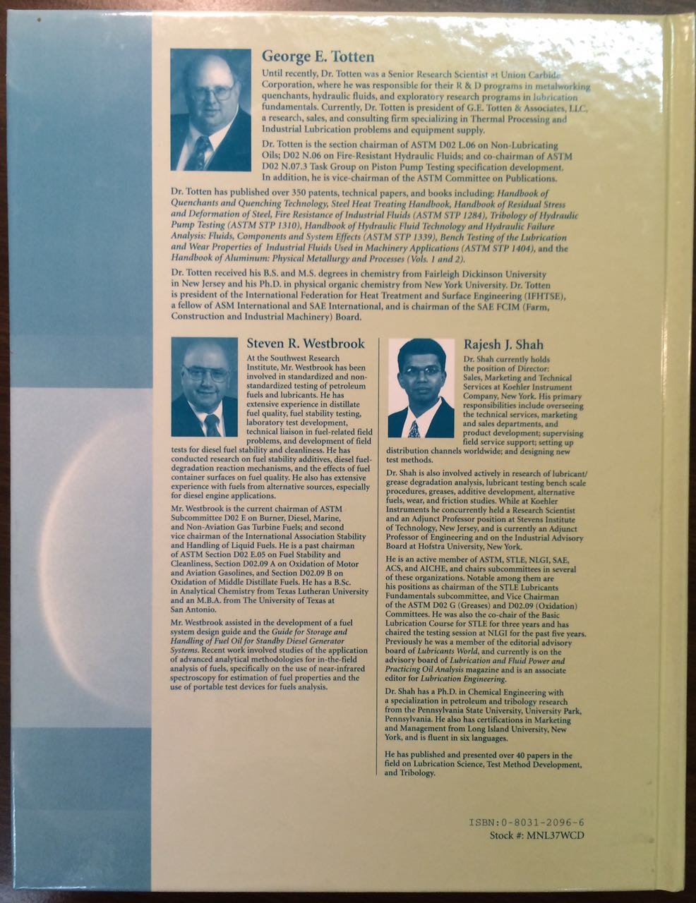 Fuels and Lubricants Handbook Technology, Properties, Performance, and