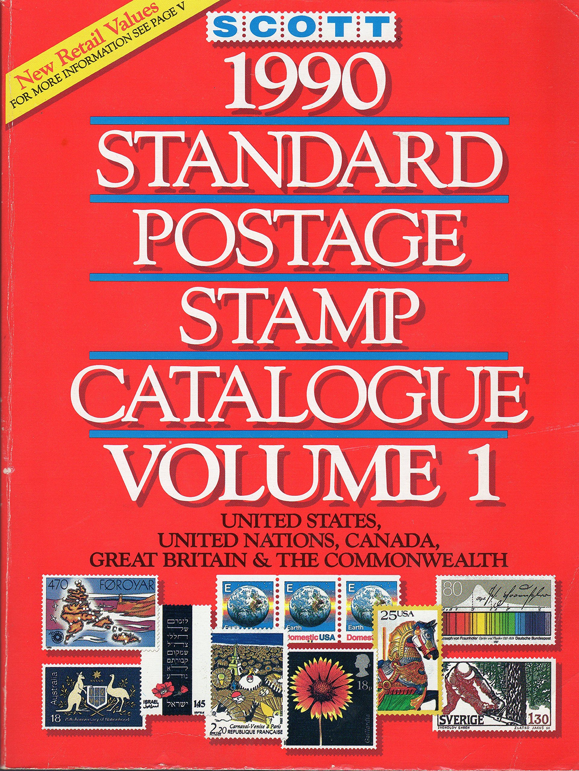 1990 Standard Postage Stamp Catalogue Vol 1, United States and