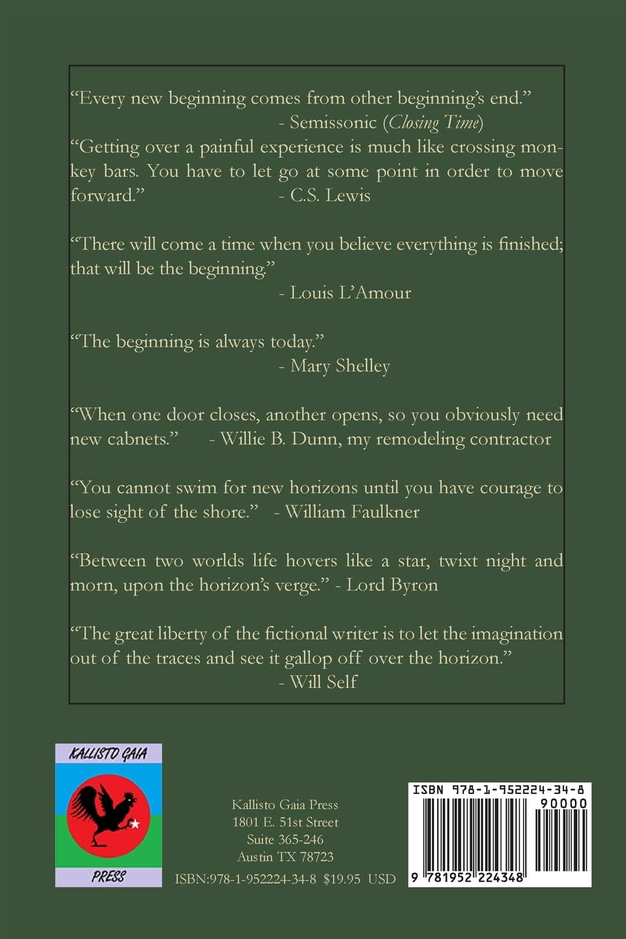 The Ocotillo Review Volume 7.2 New Horizons by Tony Goodreads