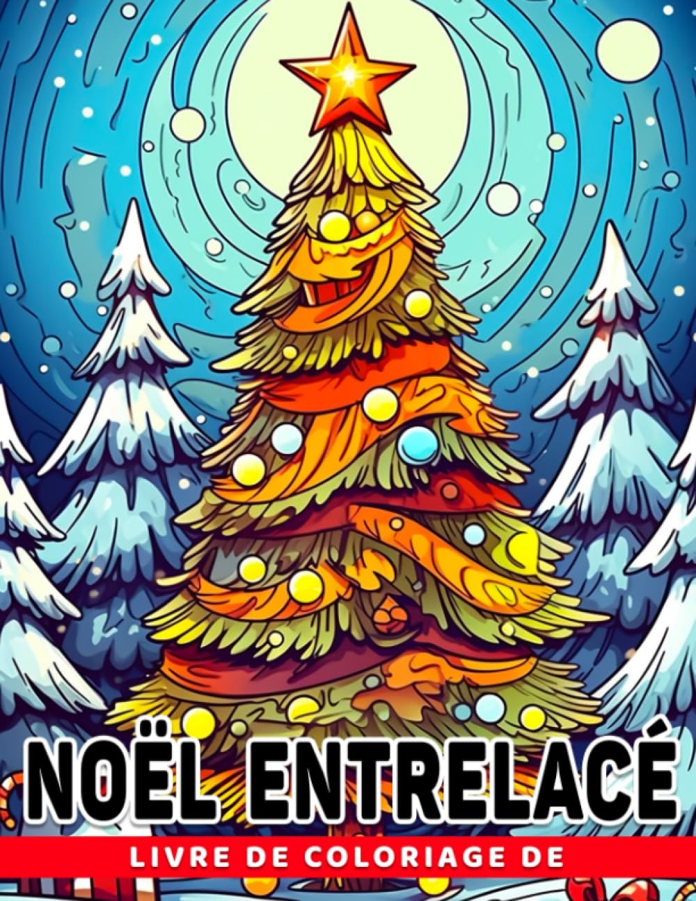 Livre de coloriage de Noël entrelacé Incroyables pages de coloriage de