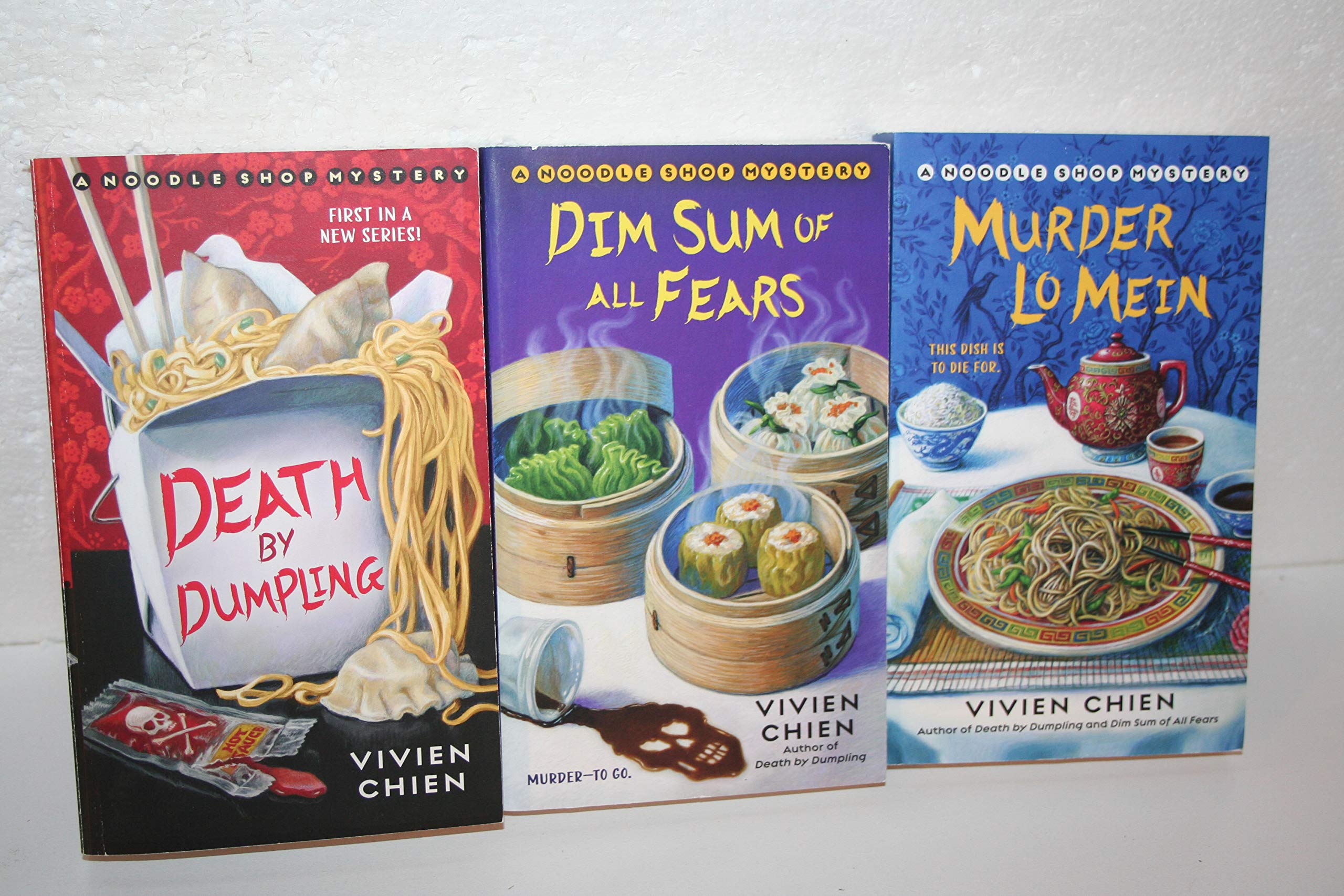 Vivien Chien's Noodle Shop Mystery #1-3 book cover