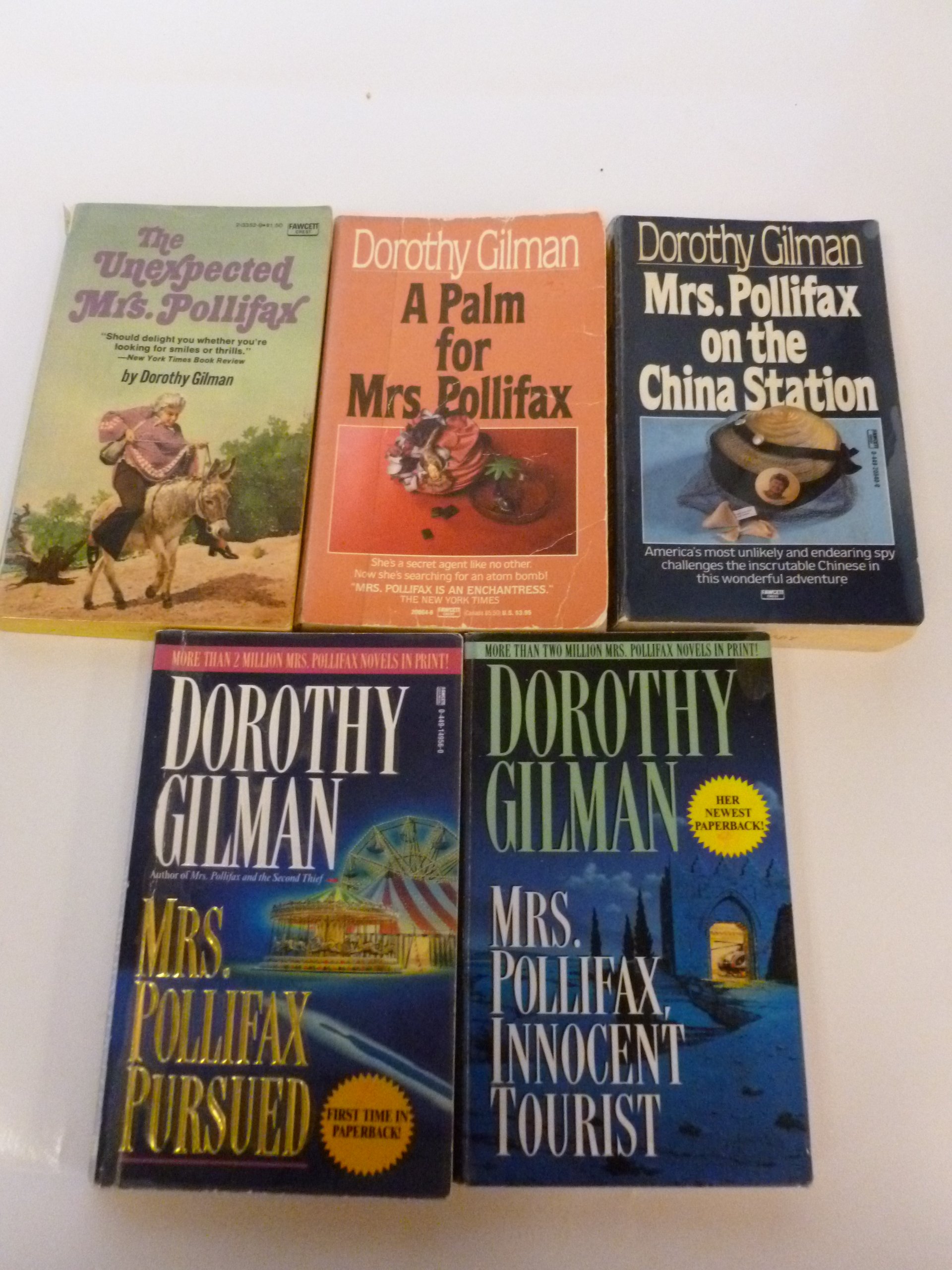 Dorothy Gilman assorted set (5) ... Mrs Pollifax Unveiled/On The China ...