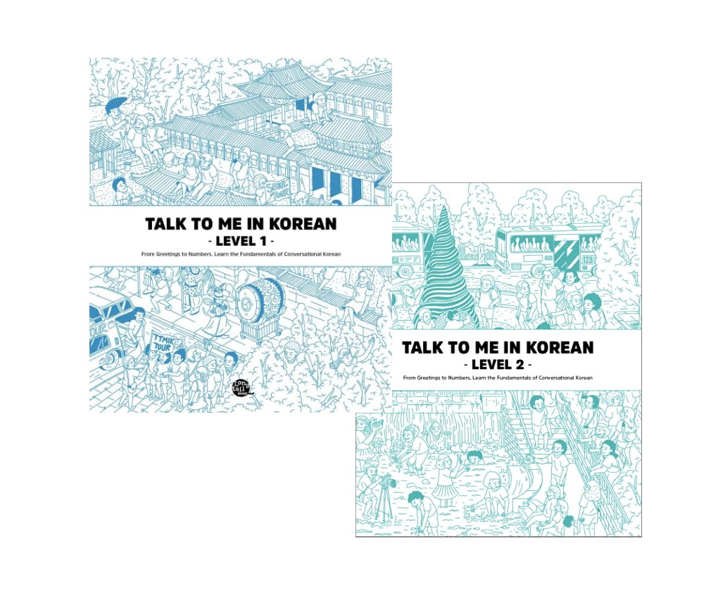 Talk To Me In Korean Level 1 & 2 set (Downloadable Audio Files Included