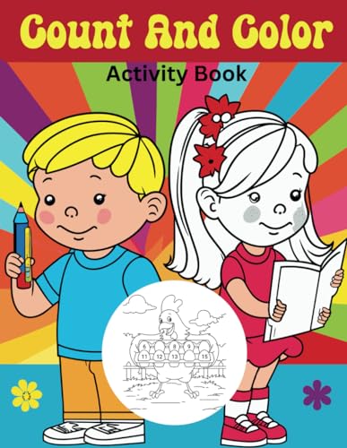 Count And Color Activity Book: Educational Counting and Coloring ...