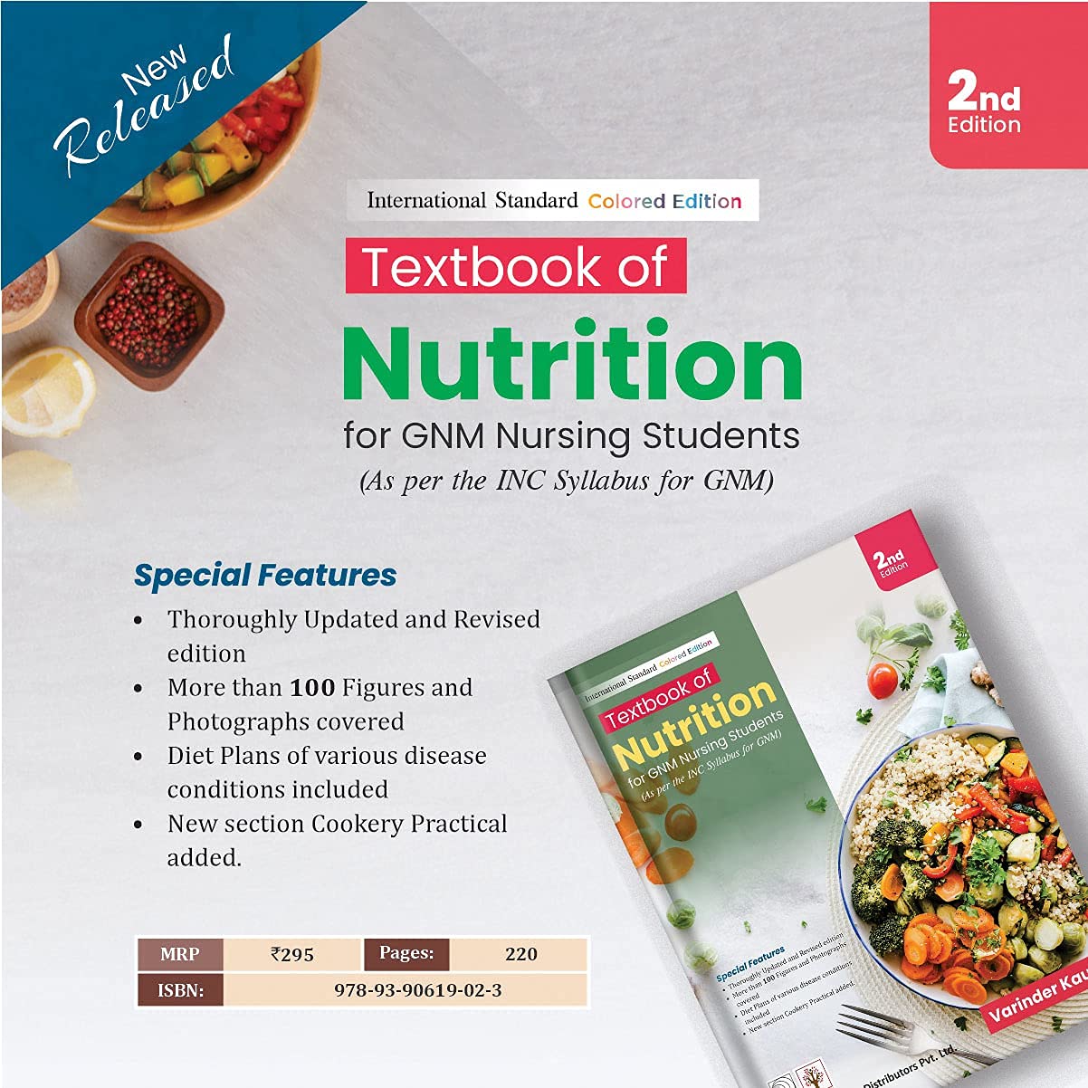 TEXTBOOK OF NUTRITION FOR GNM NURSING STUDENTS by Dr Varinder Kaur