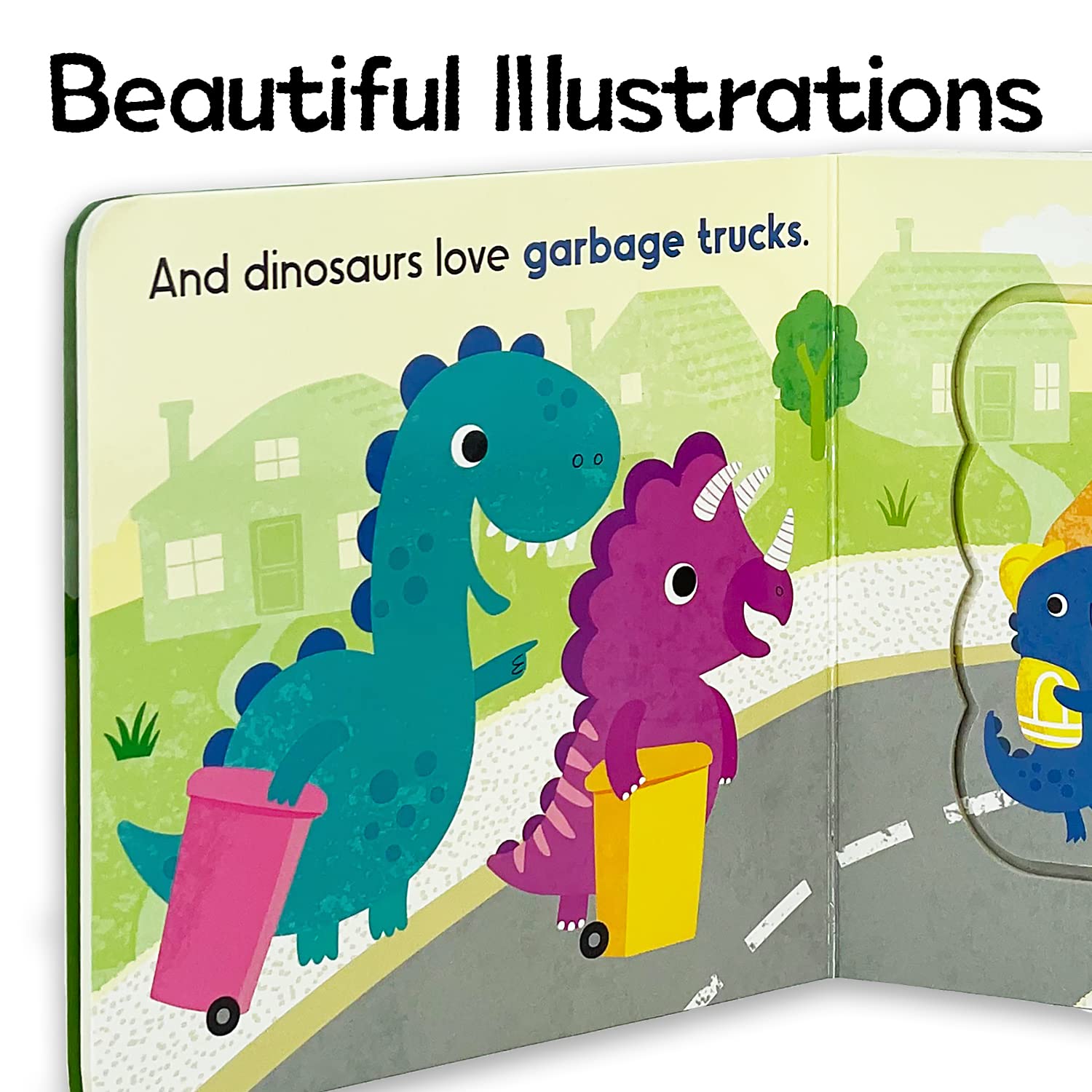 Dinos Love Diggers A LiftaFlap Board Book for Babies and Toddlers