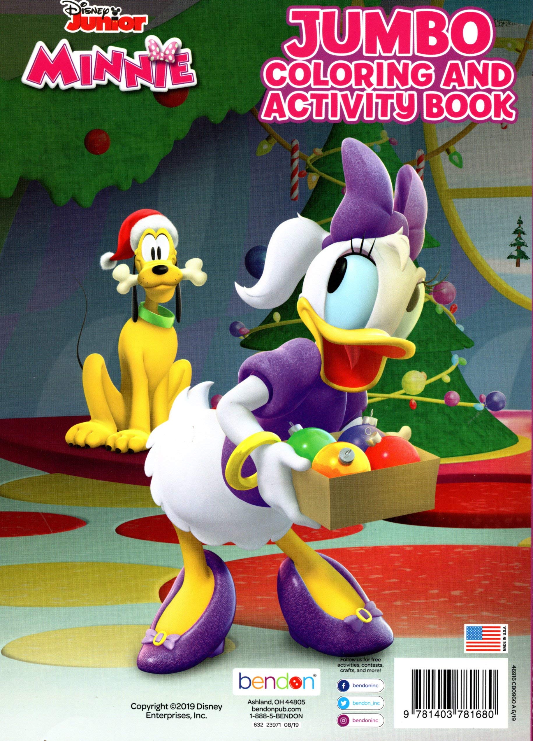 Disney Junior Minnie - Christmas Edition Holiday - Jumbo Coloring ...
