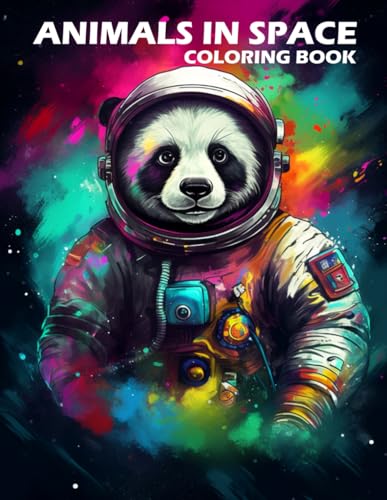 Animals in Space Coloring Book: A Coloring Adventure for Children of