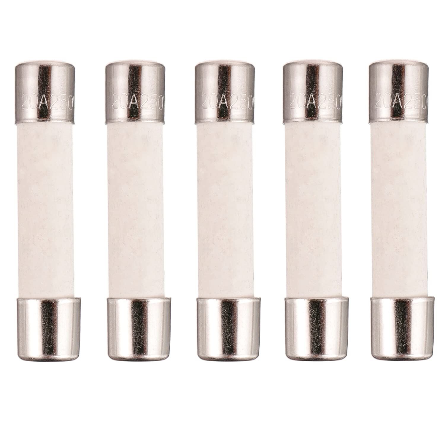 BOJACK Microwave Fuse 20a Ceramic Fuse 20 Amp 250V SlowBlow Compatible