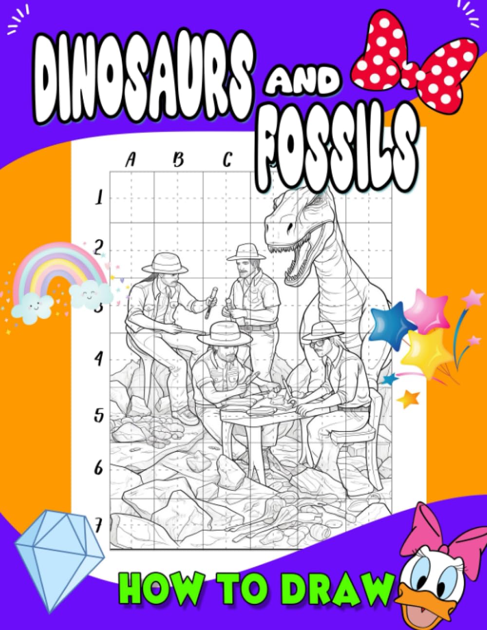 How To Draw Dinosaurs and Fossils StepbyStep Drawing Guide for Young