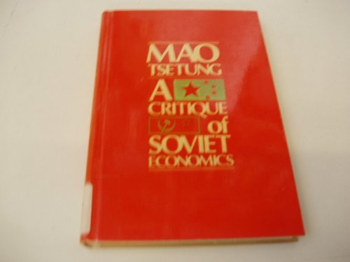 A Critique of Soviet Economics book cover