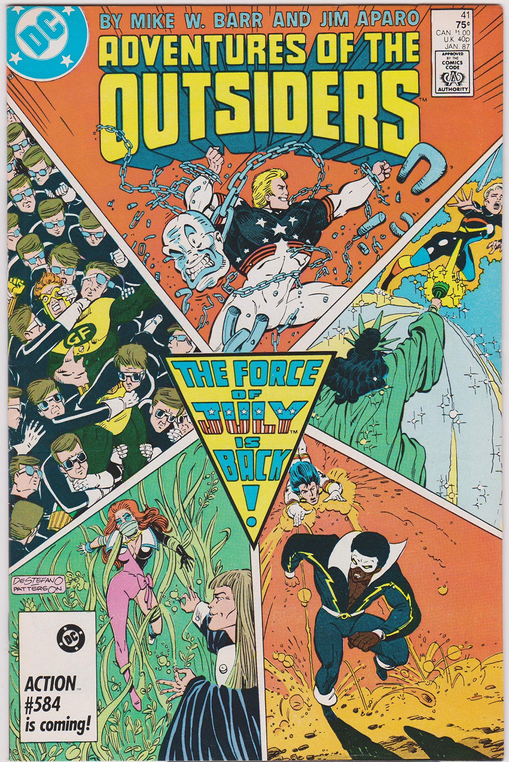 Adventures of the Outsiders (1983-1987) #41 book cover