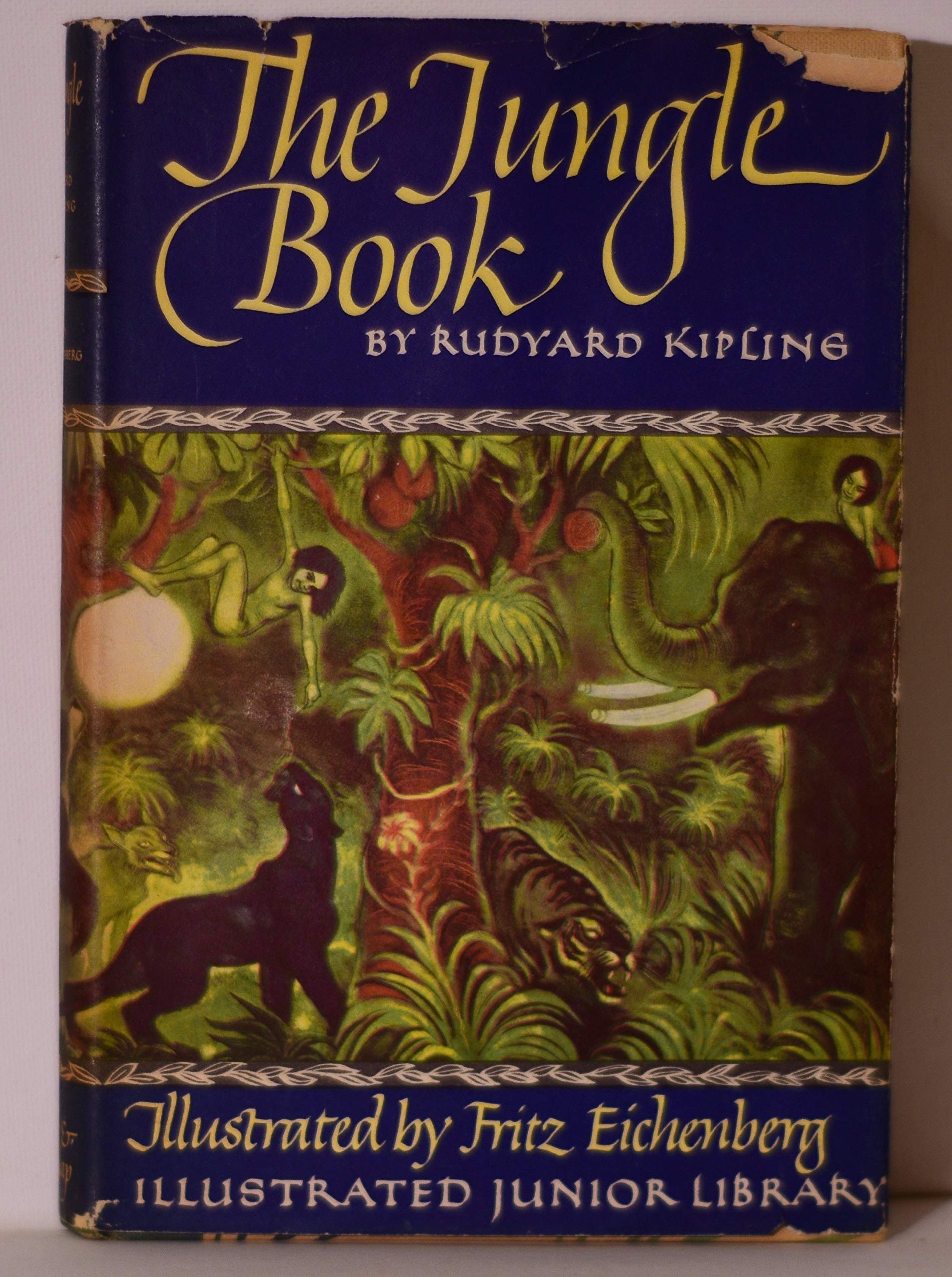 Jungle Book Illustrated Junior Library 1950 book cover