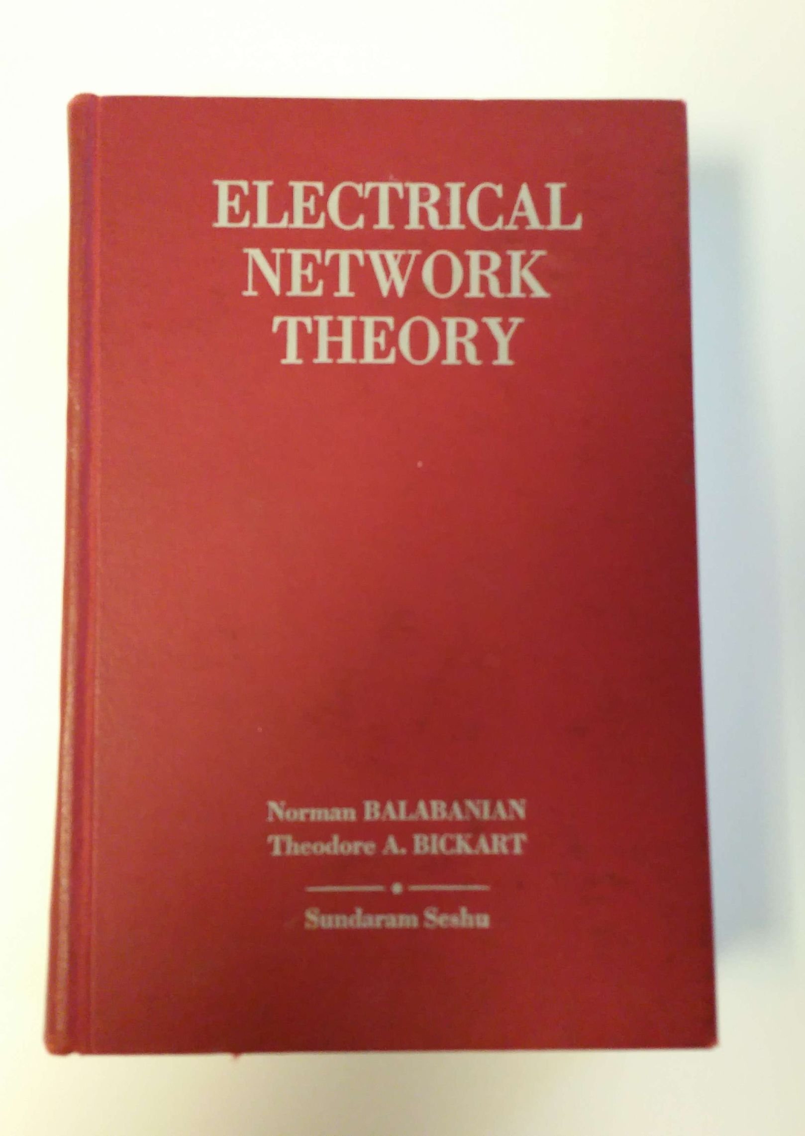 Electrical Network Theory by Norman Balabanian Goodreads