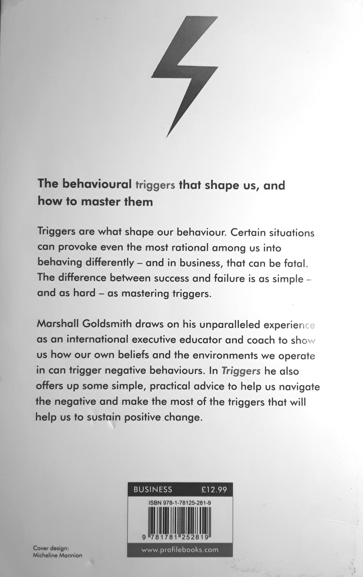 Trigger Book Triggers: Sparking positive change and making it last by Marshall ...