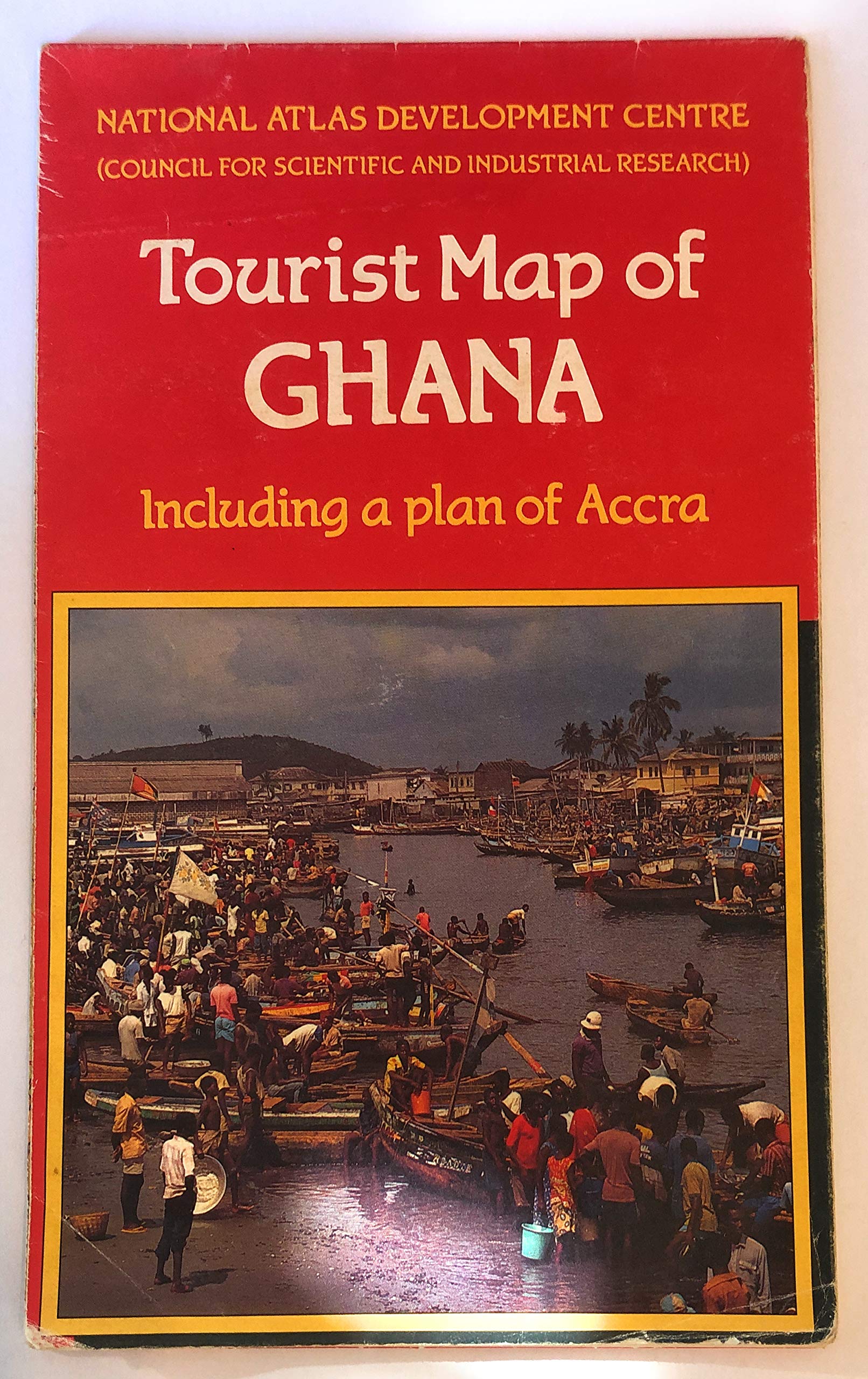 Tourist map of Ghana Including a plan of Accra by National Atlas