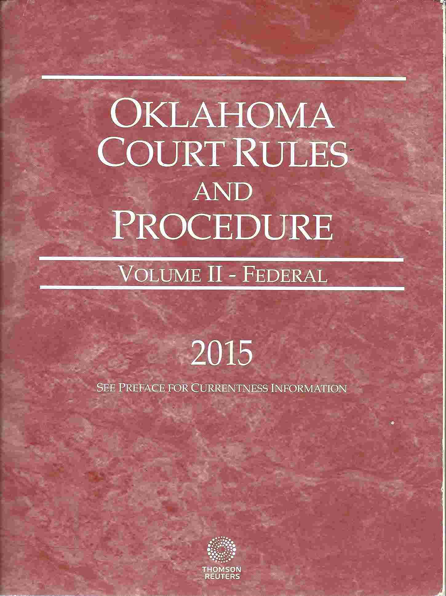 Oklahoma Court Rules and Procedure by Anonymous Goodreads