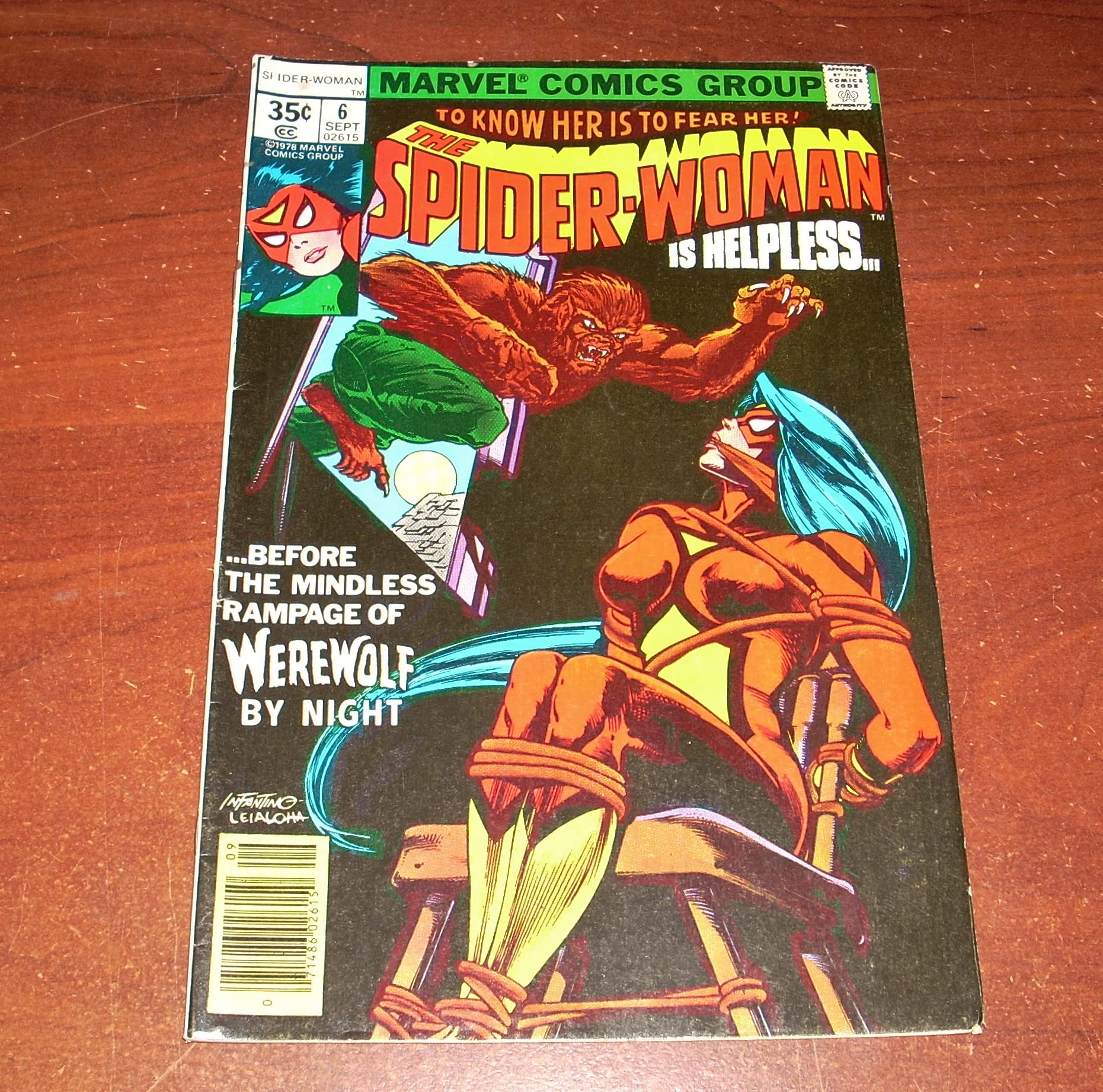 Spider Woman (1978 Series) #6 with Werewolf By Night by Marv Wolfman ...