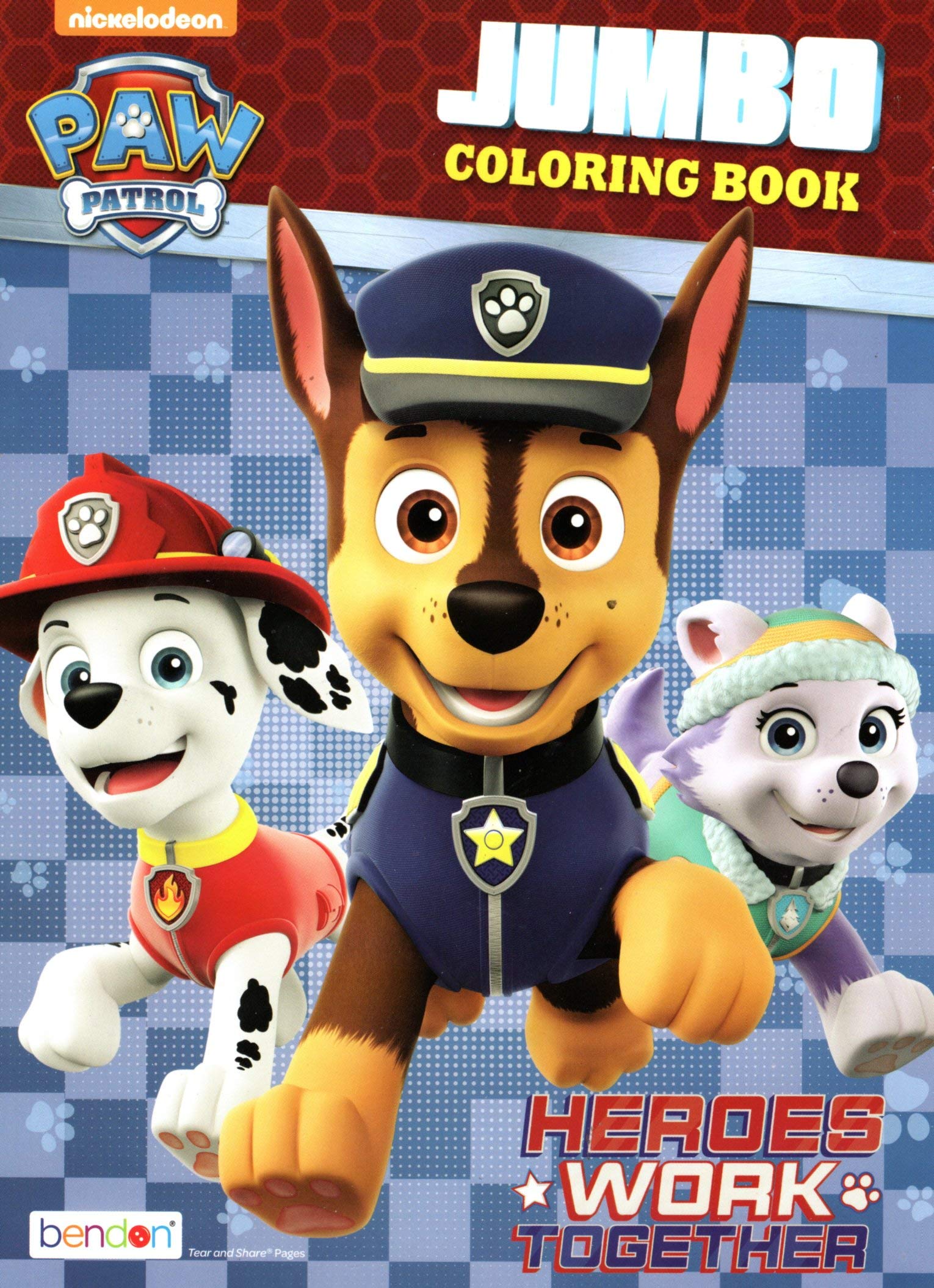 Paw Patrol Jumbo Coloring & Activity Book Heroes Work Together by