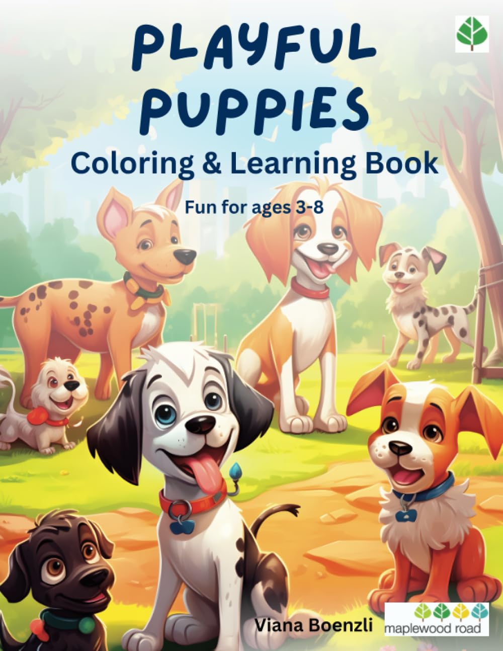 Playful Puppies Coloring and Learning Book by Viana Boenzli Goodreads