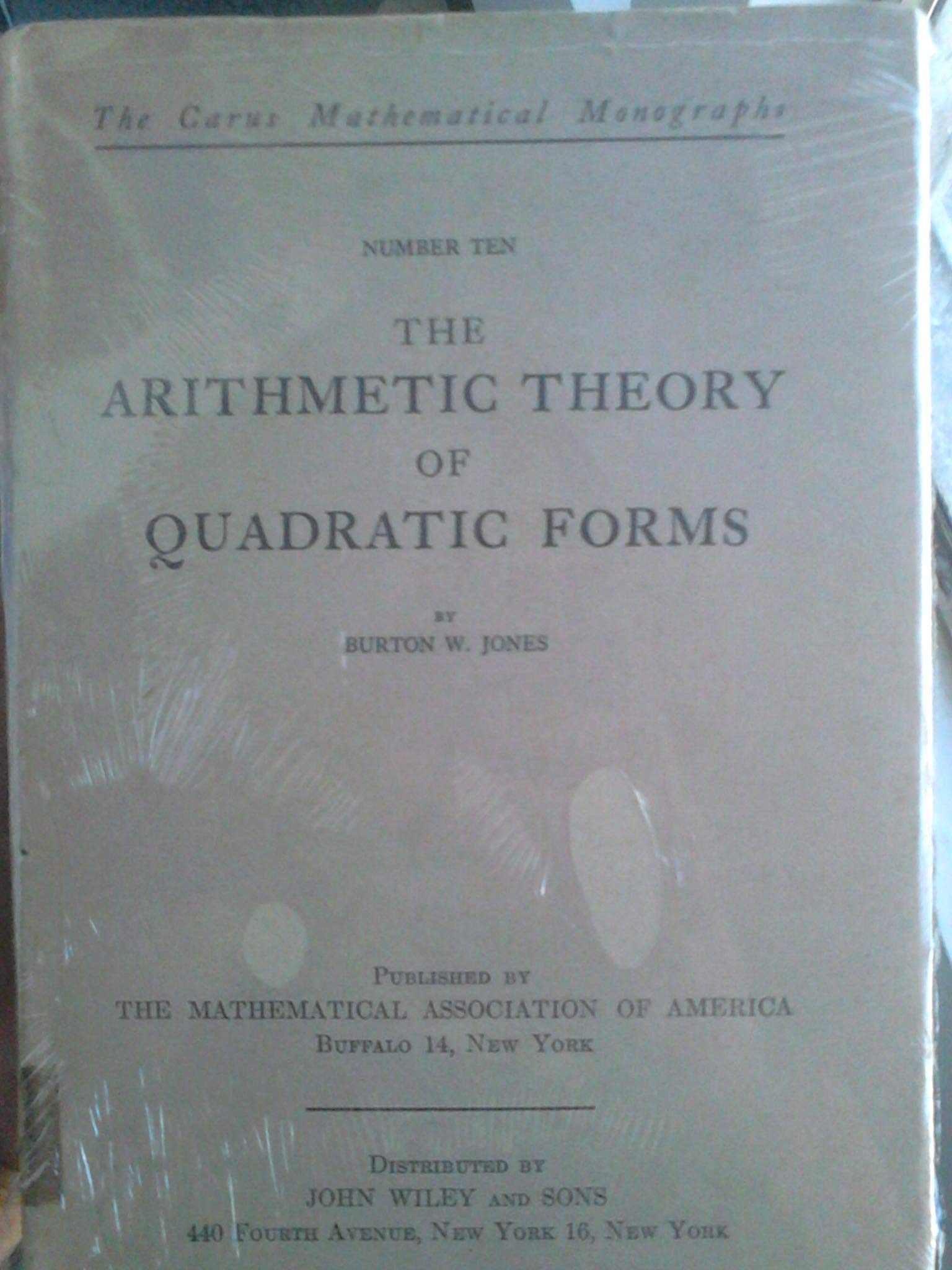 Carus Mathematical Monographs book cover 3