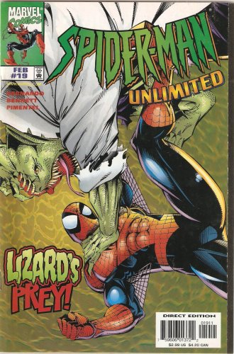 Spider-man Unlimited #19 Vol. 1 February, 1998 book cover