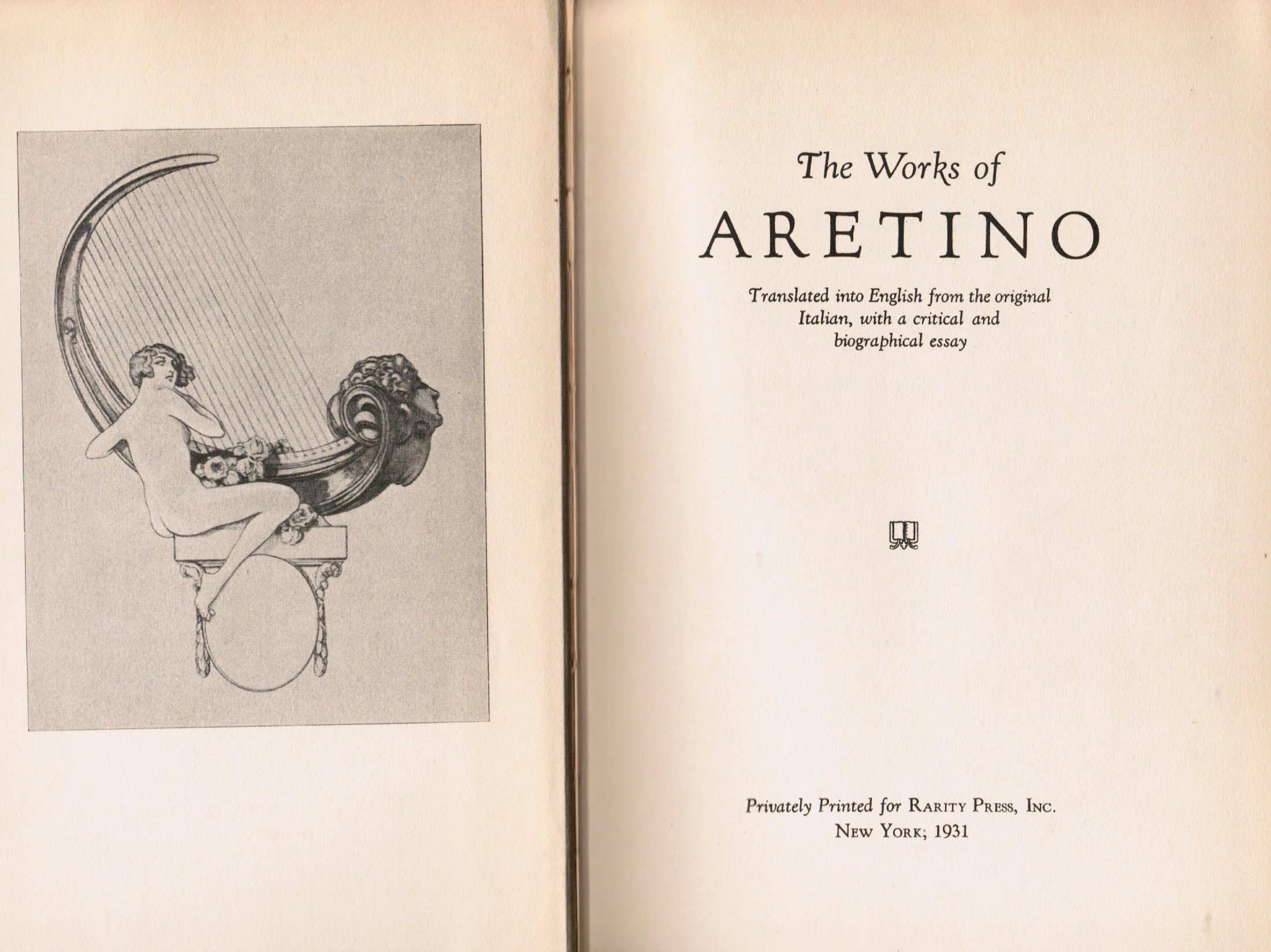 The Works of Aretino: Translated Into English from the Original Italian