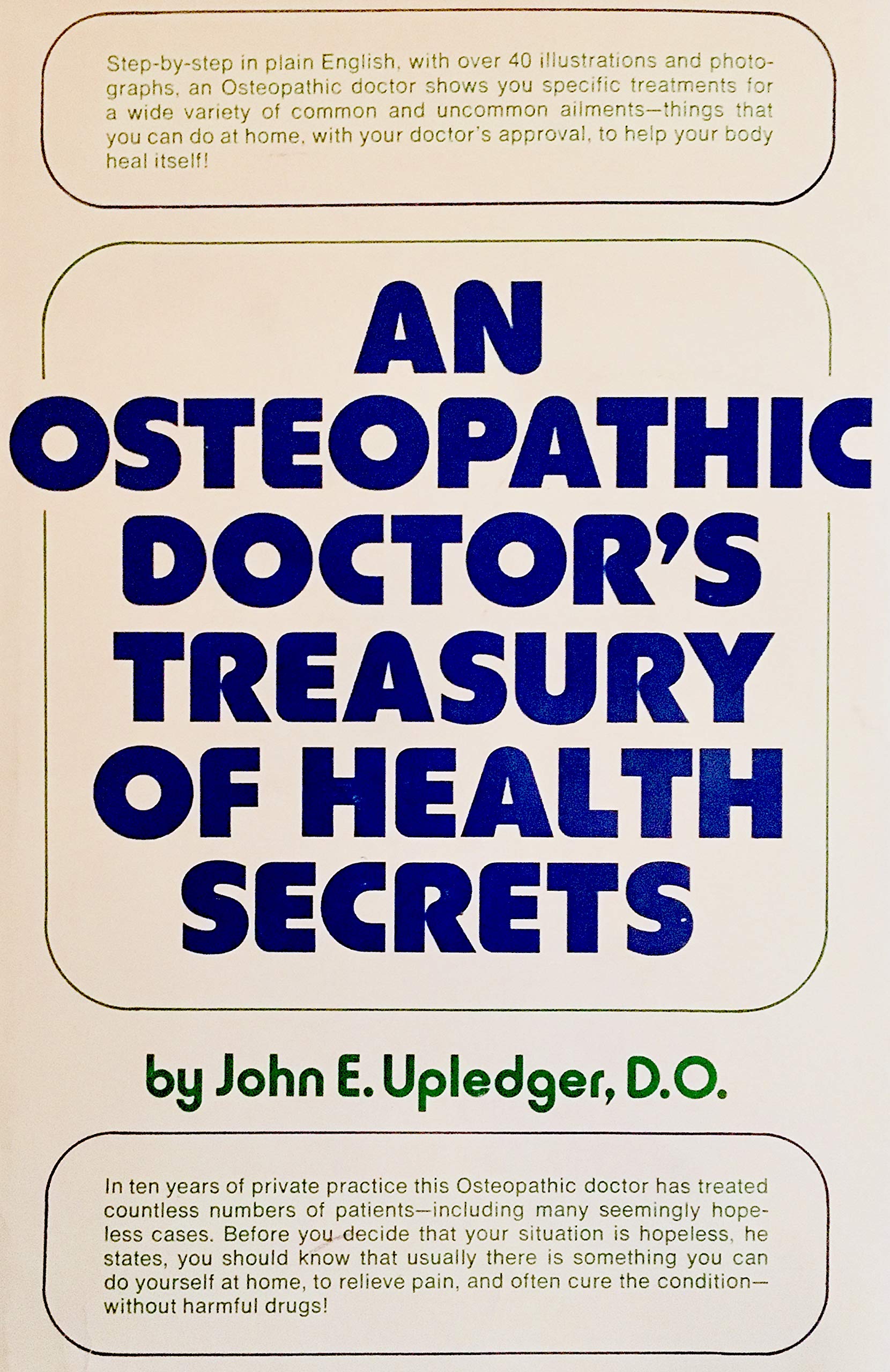 An osteopathic doctor's treasury of health secrets book cover