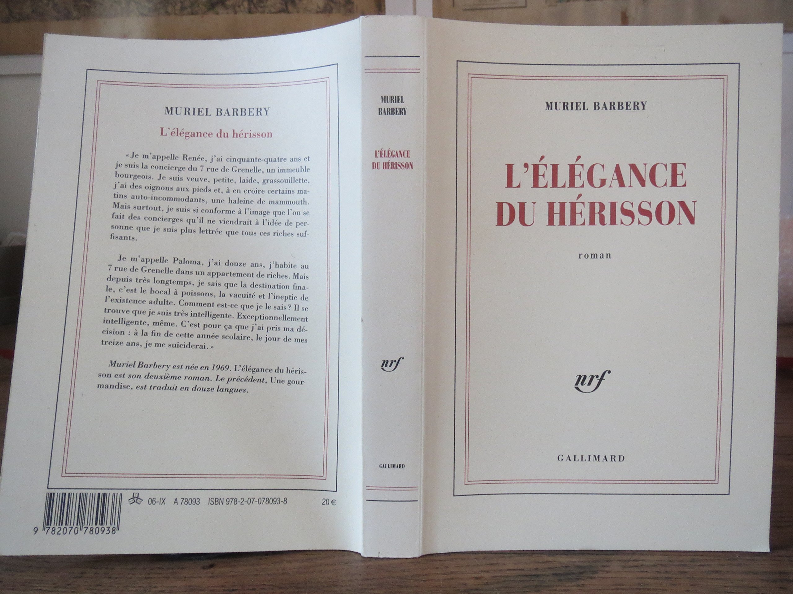 L'élégance du hérisson de Barbery,Muriel (2006) Broché by Muriel Barbery Goodreads