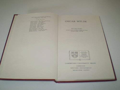 Oscar Wilde book cover