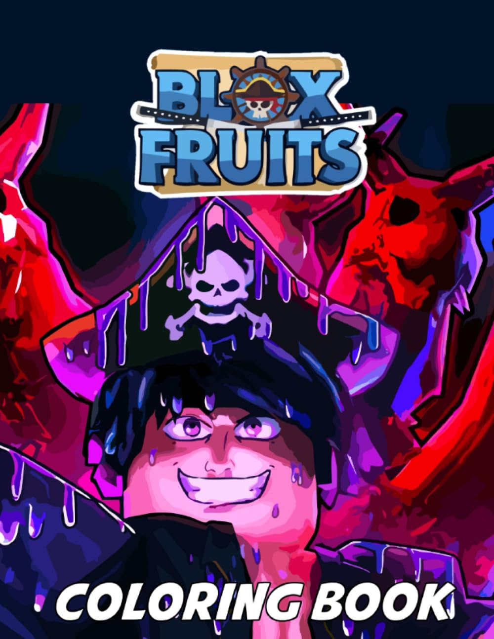 Blox Fruits Coloring Book: Great Coloring Pages For Kids, Teens, Adults ...