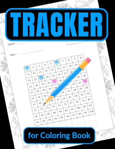 TRACKER for Coloring Book: a Tracker to keep track of all your coloring ...