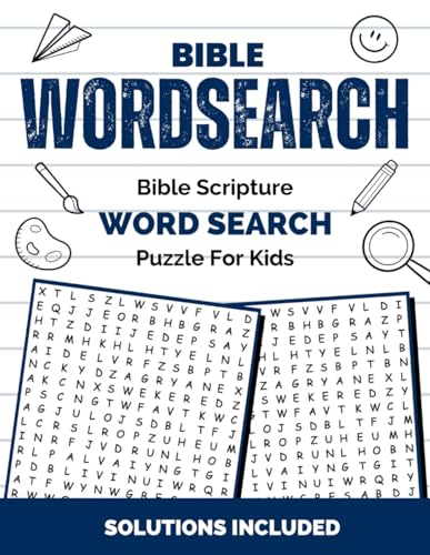 Bible word search for Kids: Bible scripture word search puzzle for Kids ...