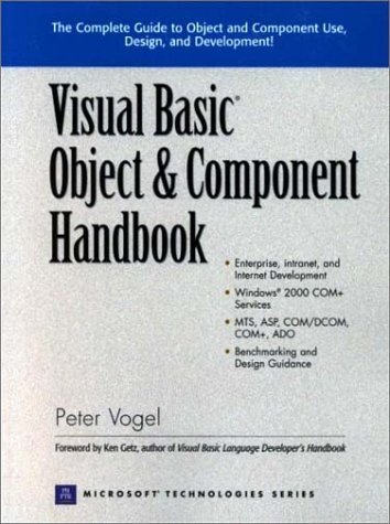 Visual Basic Object and Component Handbook by Peter Vogel by Peter ...