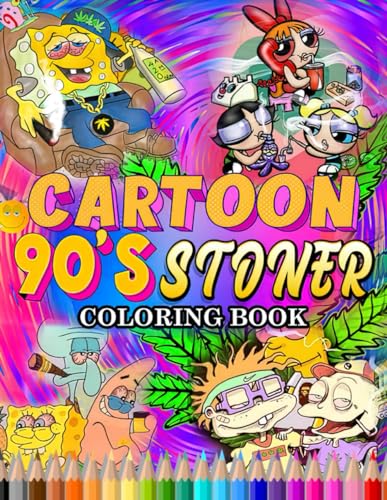90s Cartoon Stoner Coloring Book - 200503022 