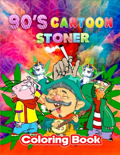 90s Cartoon Stoner Coloring Book - 200509888 