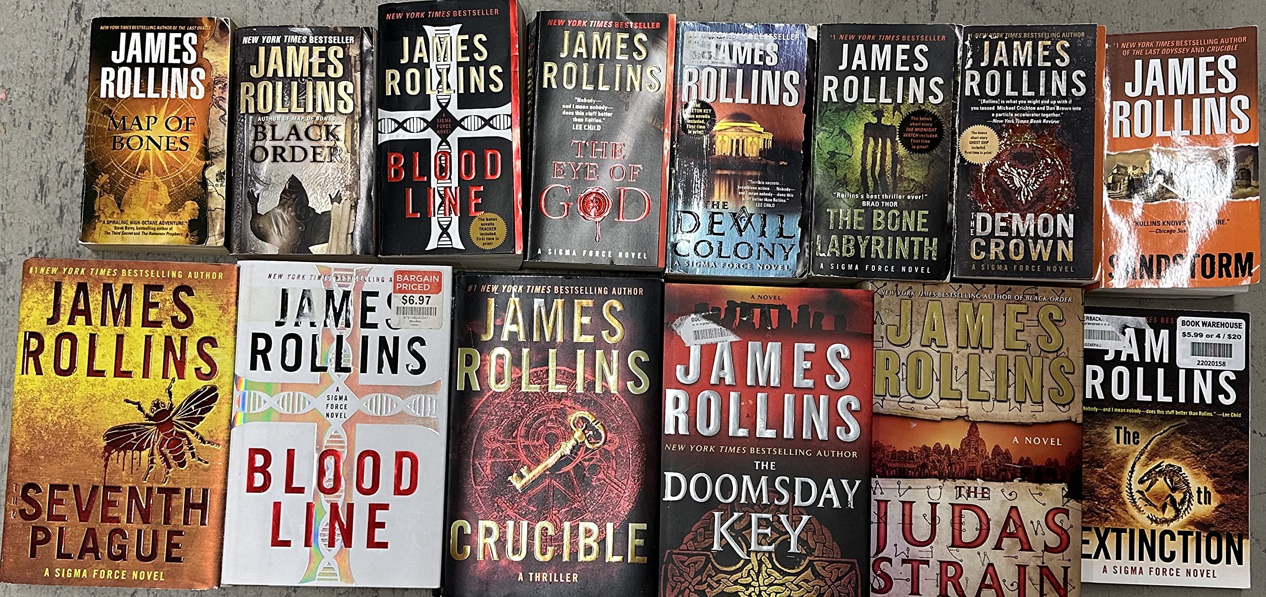 Sigma Force Series Set by James Rollins 10 Book Set by James Rollins