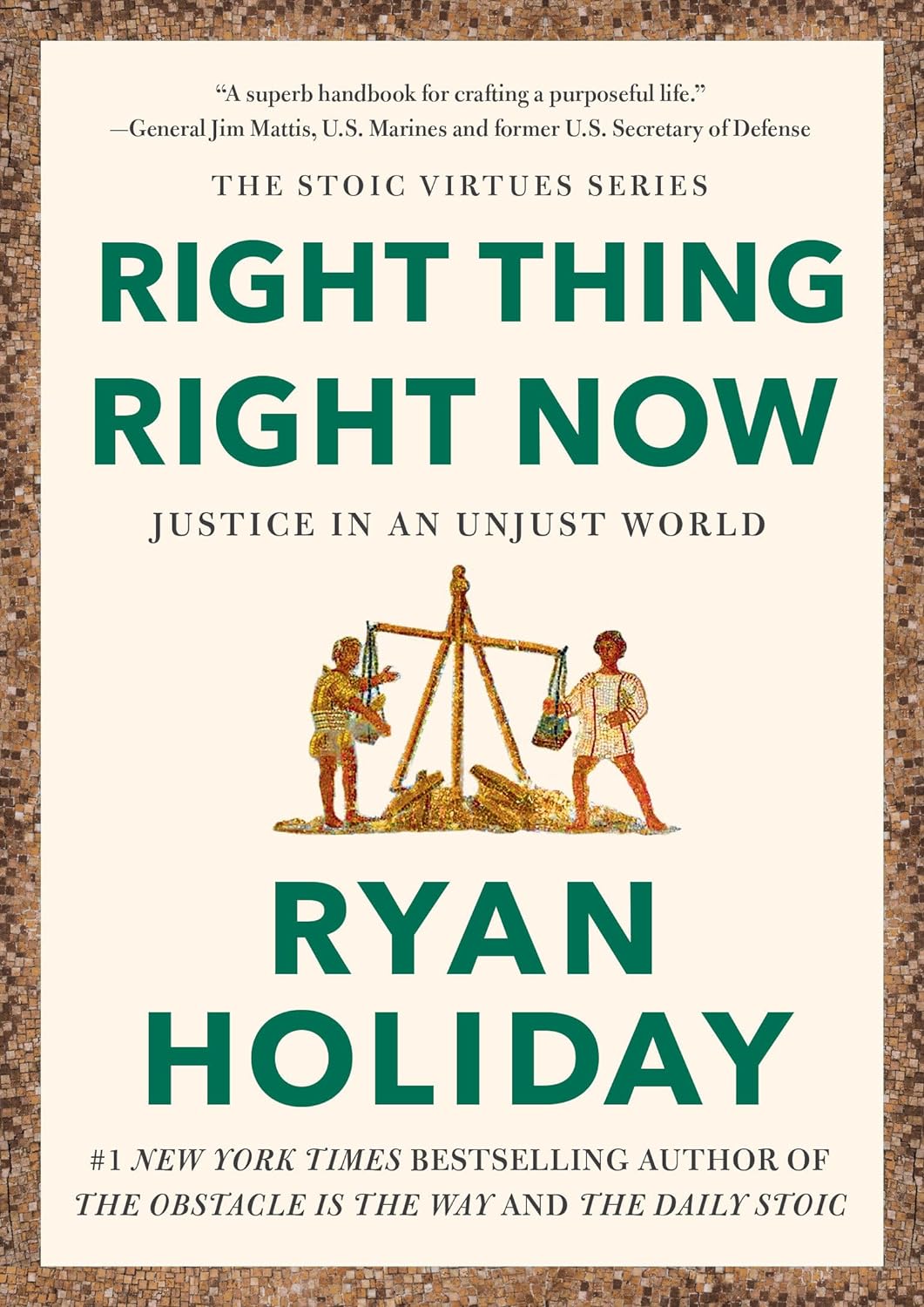 Stoic Virtue Series by Ryan Holiday book cover 3