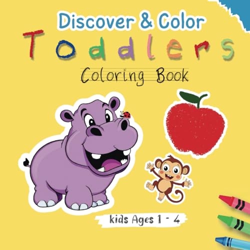 Discover & Color Fun Coloring Book for Toddler. Simple Coloring Pages
