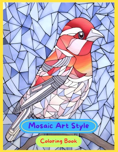 Mosaic Art Style Coloring Book: Designs and Patterns Using The Mosaic ...