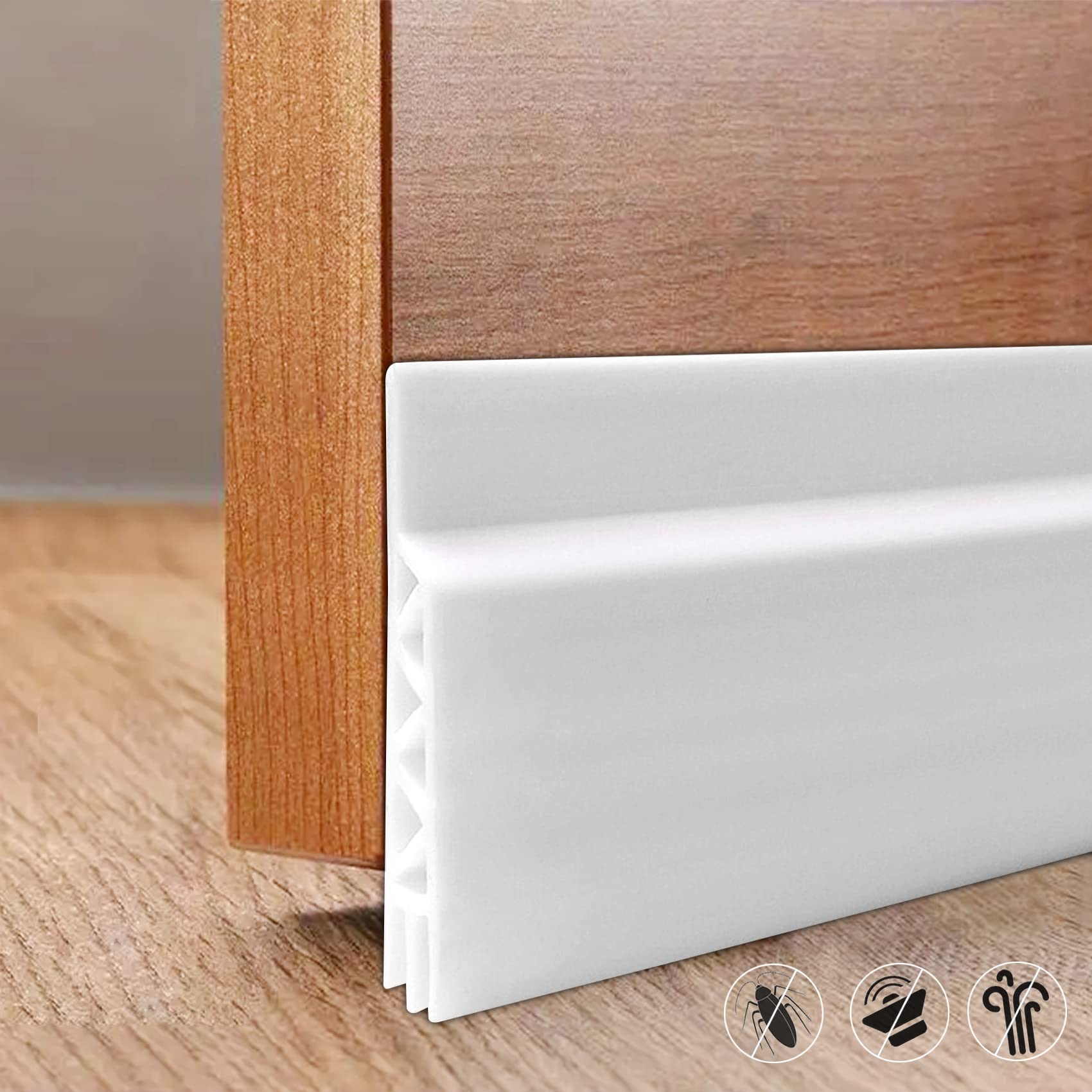 Door Draft Stopper, Self Adhesive Under Door Draft Stopper for Bottom