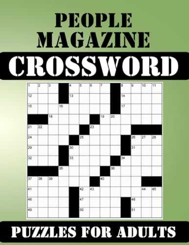 People Magazine Crossword Puzzles for Adults: Crossword puzzle for ...