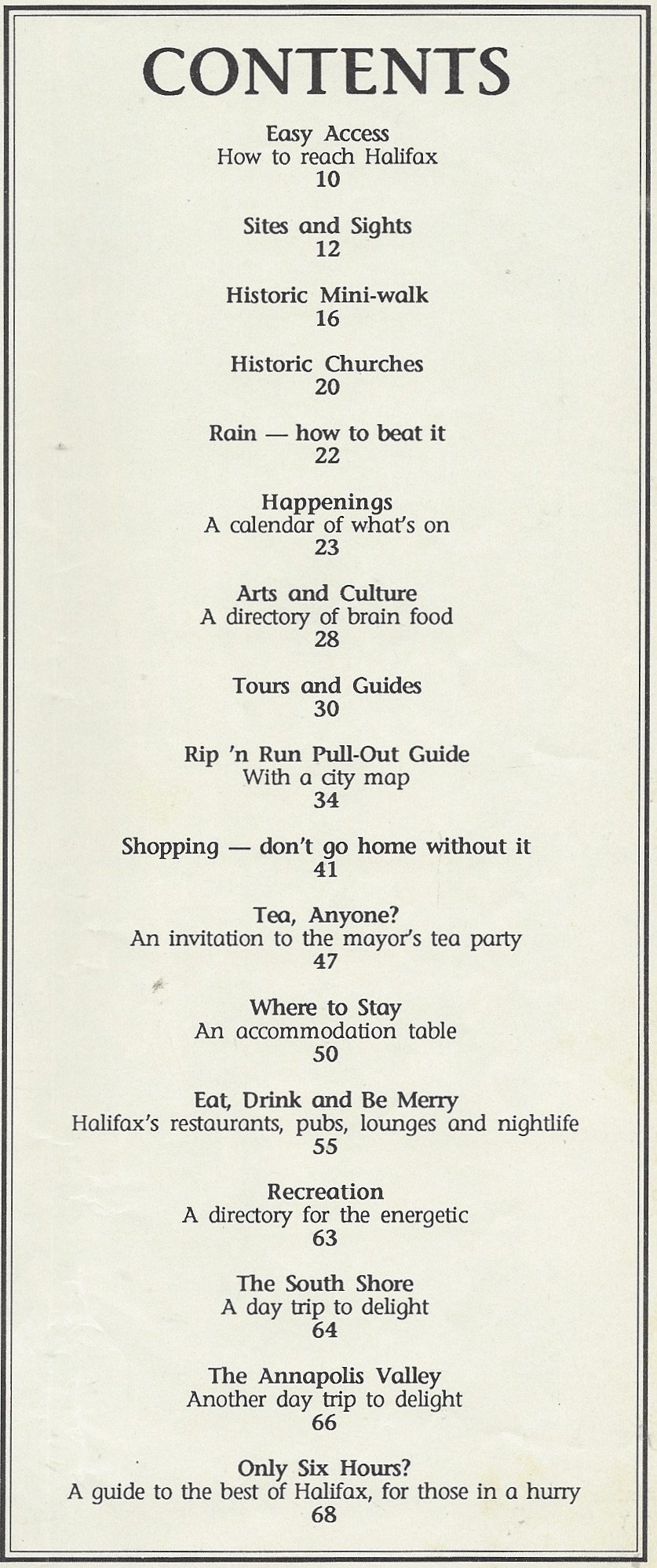 Halifax, Nova Scotia intelligence overview