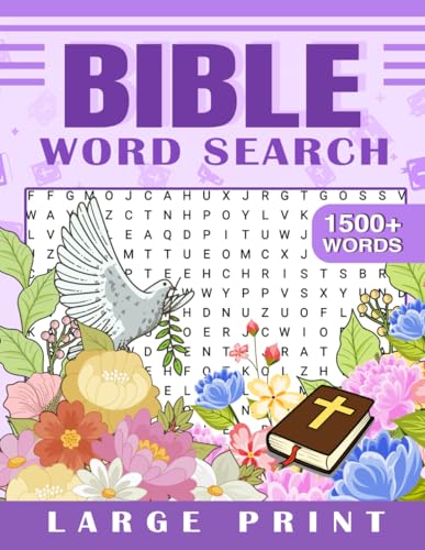 Large Print Bible Word Search Puzzle Book: Large Print Challenging ...