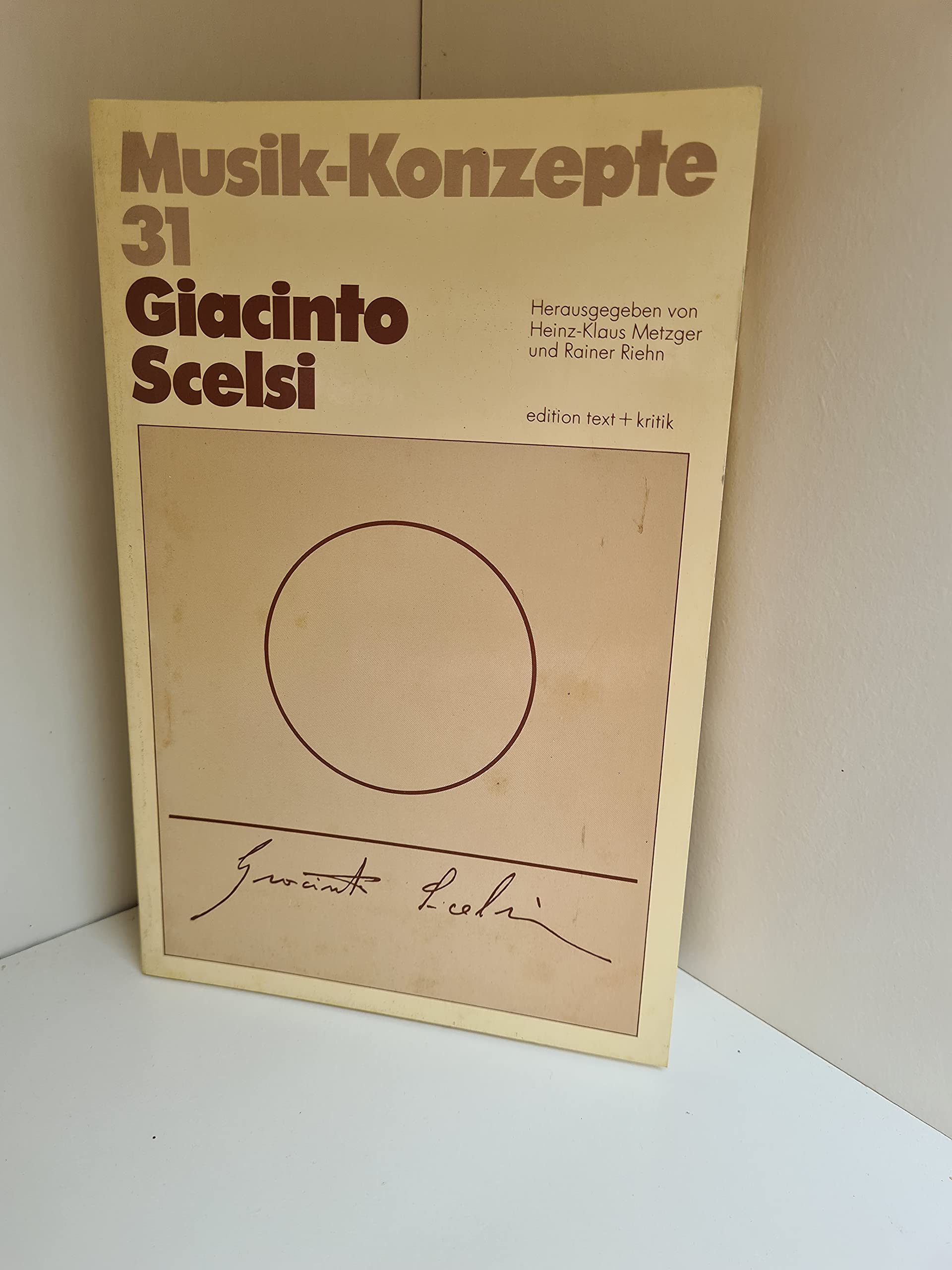 Giacinto Scelsi (MusikKonzepte) by unknown author Goodreads