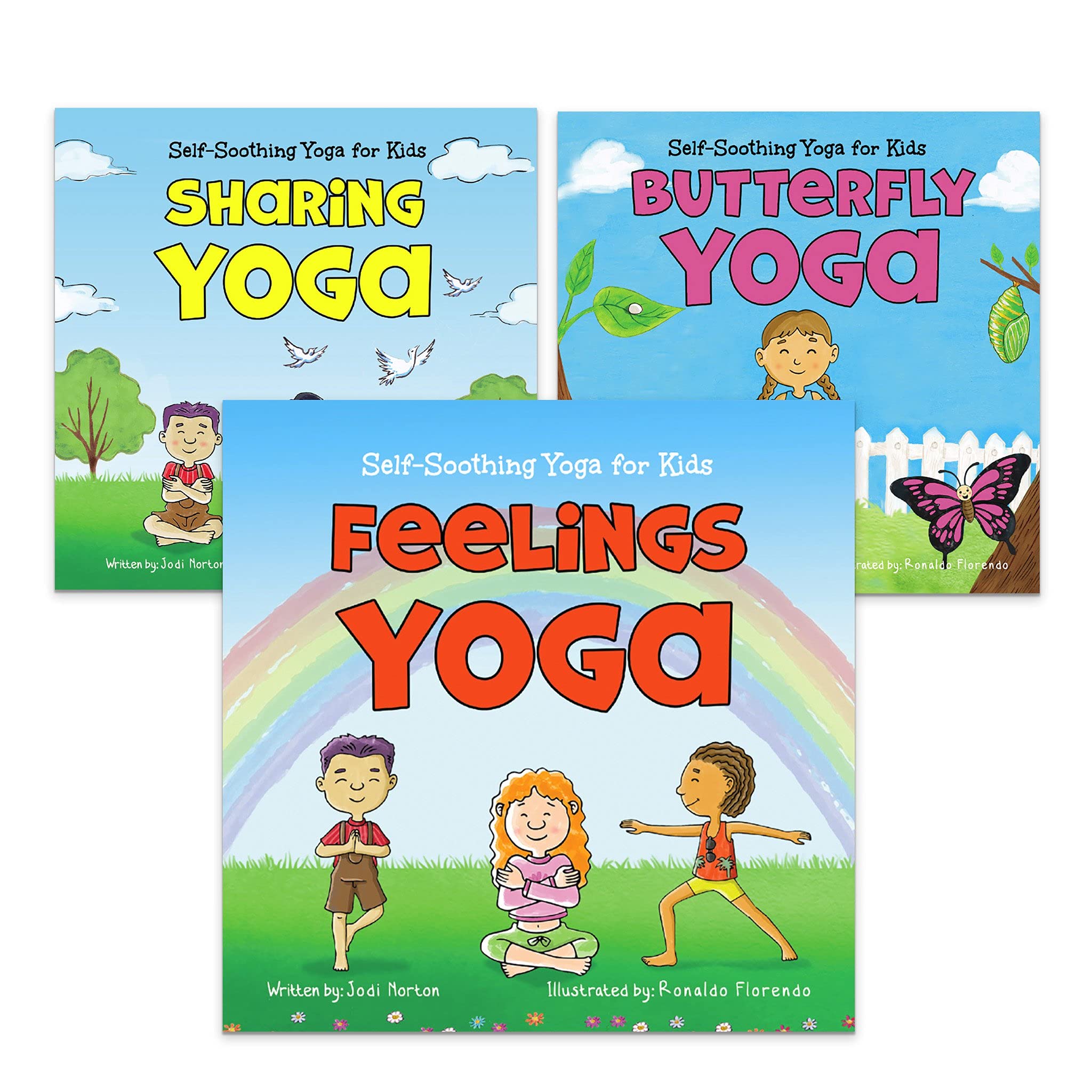 SelfSoothing Yoga for Kids Series (3 Books) Children's Yoga Books