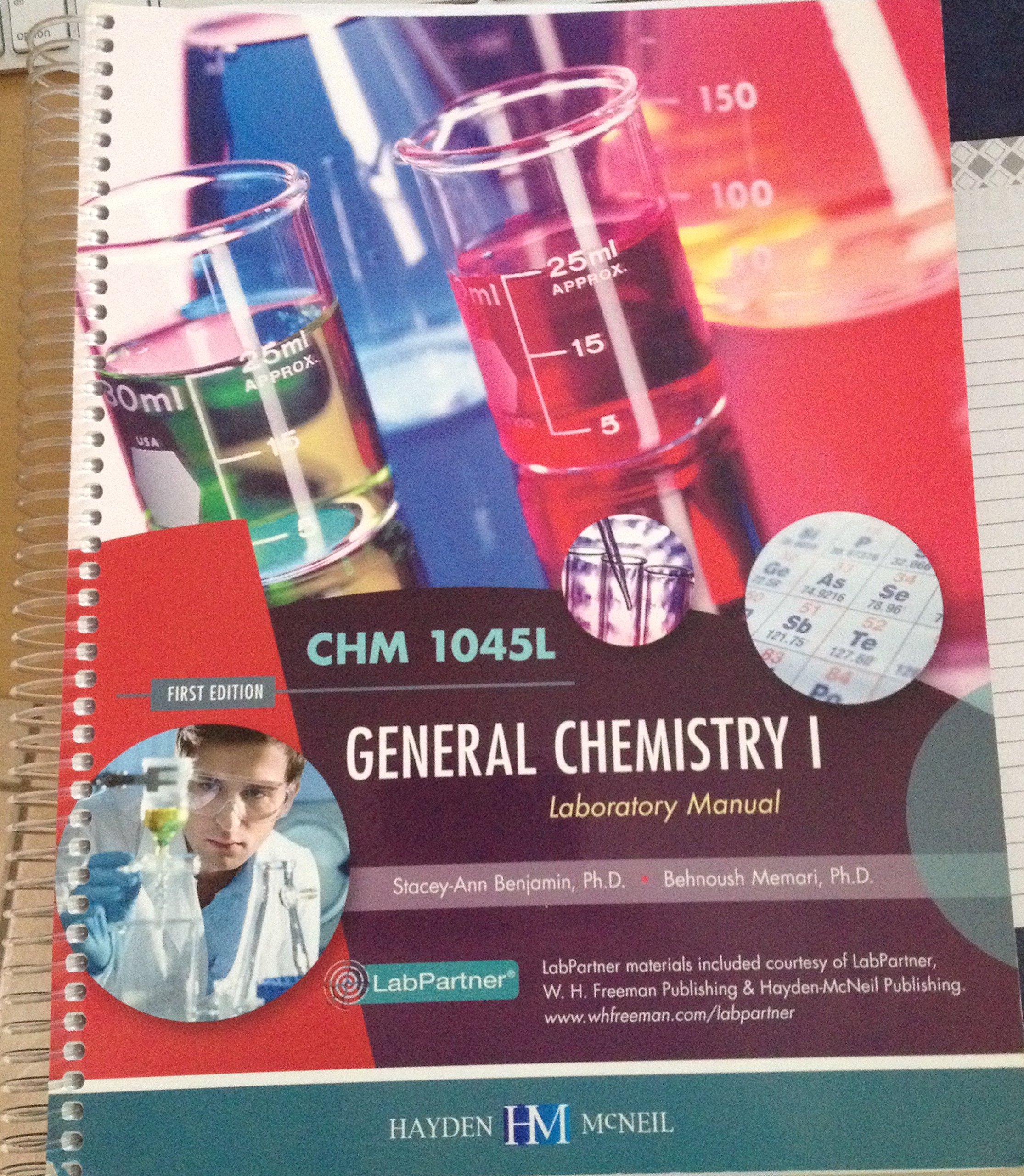 General Chemistry I Laboratory Manual by StaceyAnn Benjamin and