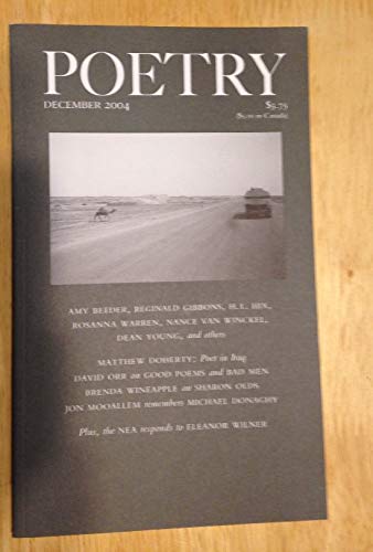 Poetry Volume CLXXXV Number 3 December 2004 book cover