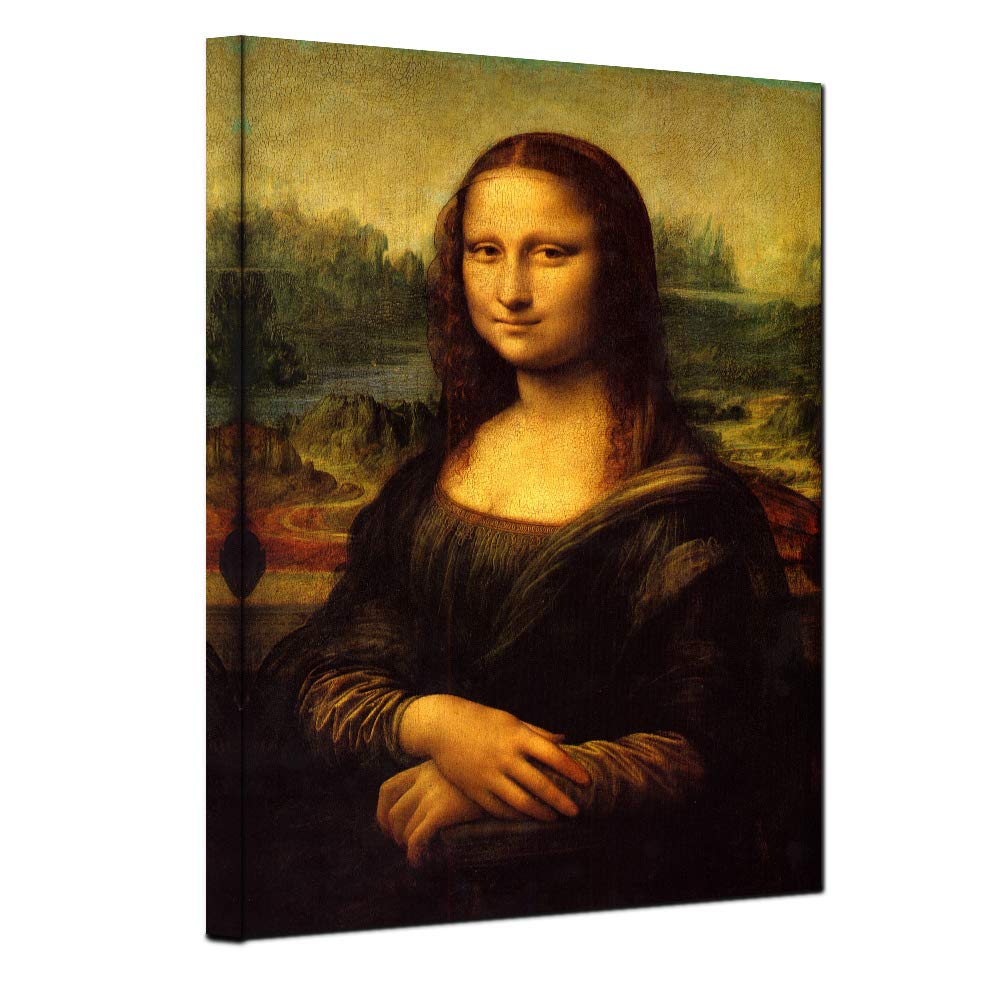 red Mona Lisa by Leonardo Davinci Oil Painting Reproduction Giclee Wall Art Canvas Prints